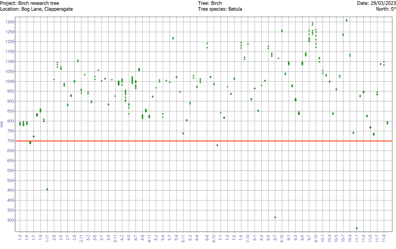 Interpreting Arbotom sonic tomography results - Example no.1 | Think Trees